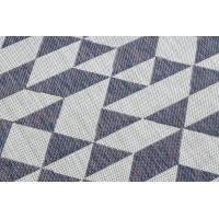 Kusový koberec Sion Sisal Triangles 22373 ecru/blue-pink