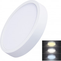 LED mini panel CCT, přisazený, 24W, 1800lm, 3000K, 4000K, 6000K, kulatý