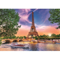 TREFL Puzzle s třídičem 2v1 Eiffelova věž, Paříž 1000 dílků