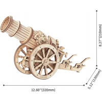 ROBOTIME Rokr 3D dřevěné puzzle Středověké obléhací dělo 158 dílků