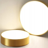 Stropní svítidlo COLE round - 50x50x8 cm - zlaté