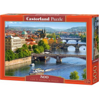 CASTORLAND Puzzle Pražské mosty 500 dílků