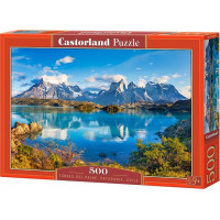 CASTORLAND Puzzle Torres Del Paine, Patagonie, Chile 500 dílků