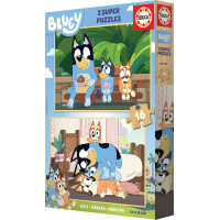 EDUCA Dřevěné puzzle Bluey 2x16 dílků