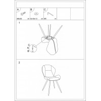 Jídelní židle GRING - šedá