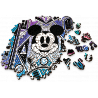 TREFL Wood Craft Origin puzzle Mickey Mouse a Minnie 501 dílků