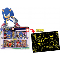 EDUCA Svítící puzzle Sonic Prime 4v1 (50,80,100,150 dílků)