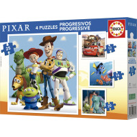 EDUCA Puzzle Disney Pixar 4v1 (12,16,20,25 dílků)