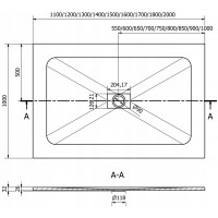 Sprchová SMC vanička MEXEN HUGO 100x160 cm - bílá, 42101016