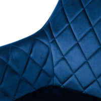 Modré designové křeslo HAVANA