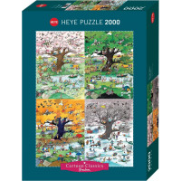 HEYE Puzzle Cartoon Classics: Čtyři roční období 2000 dílků