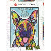 HEYE Puzzle Jolly Pets: Psi nikdy nelžou 1000 dílků