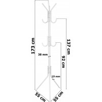 Stojanový věšák PABLO - bílý