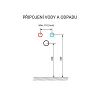 Koupelnová závěsná skříňka pod umyvadlo AIRA 61 cm