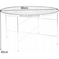 Konferenční stolek IBIZA B - efekt černého mramoru/chrom