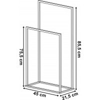 Věšák na ručníky GESI - bílý