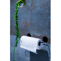 Drátěný držák toaletního papíru na nalepení 3M - černý