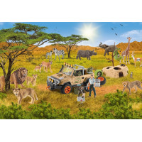 SCHMIDT Puzzle Schleich V Savaně 60 dílků + figurka Schleich