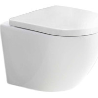 Závěsné kapotované WC RIMLESS - 49x37x36 cm + duroplast sedátko