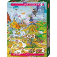 HEYE Puzzle Cartoon Classics: Idylka u jezera 1000 dílků