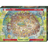 HEYE Puzzle Šílená ZOO: Kosmický pavilon 1000 dílků