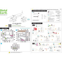 METAL EARTH 3D puzzle Vrtulník UH-1 Huey
