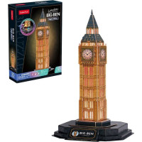 CUBICFUN Svítící 3D puzzle Noční edice: Big Ben 32 dílků