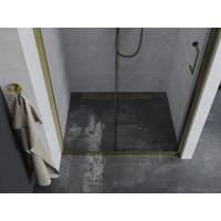 Sprchové dveře MEXEN APIA GOLD 100 cm - zlaté, 845-100-000-50-00