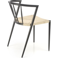 Jídelní židle BROOKE - černá/přírodní