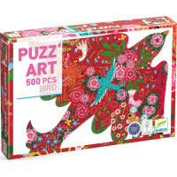 DJECO Obrysové puzzle Ptáček 500 dílků