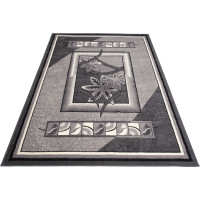 Kusový koberec TAPIS Frame - šedý