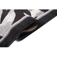 Kusový koberec TAPIS Tiger - šedý/černý