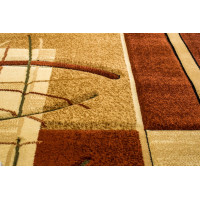 Kusový koberec ANTOGYA Composition - hnědý/béžový