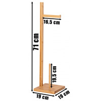 Držák toaletního papíru KEFAS - bambus