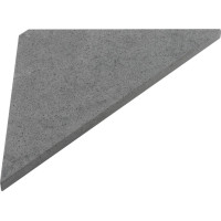 Sapho ABELINE rohová police rockstone 200x200mm, concrete AE200-4033