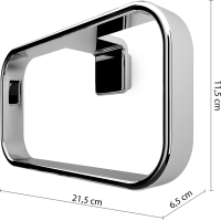 Gedy IL GIGLIO držák ručníků kruh, chrom A97013