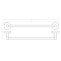 Sapho Magnetický držák ručníků 43cm XJ438