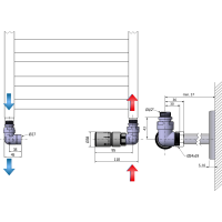 Sapho CORNER připojovací sada ventilů termostatická triaxiální, pravé provedení, chrom CP1012RS