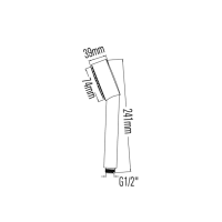 Sapho Ruční sprcha, průměr 74mm, ABS/chrom 1204-41