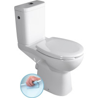 Sapho HANDICAP WC kombi zvýšený sedák, Rimless, zadní odpad, bílá K11-0221