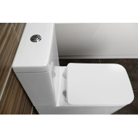 Sapho PORTO RIMLESS WC kombi, spodní/zadní odpad, bílá PC102WR