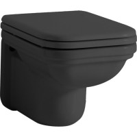 Kerasan WALDORF závěsná WC mísa, 37x55cm, černá mat 411531