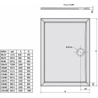 Polysan KARIA sprchová vanička z litého mramoru, obdélník 120x90cm, bílá 49511