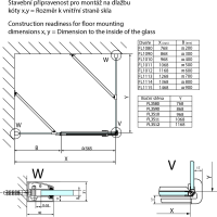 Polysan FORTIS LINE obdélníkový sprchový kout 1000x1200 mm, R varianta FL1010RFL3512