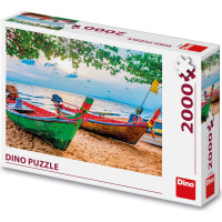 DINO Puzzle Rybářské loďky 2000 dílků