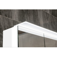 Sapho LINEX galerka s LED osvětlením, 80x70x15cm, dub stříbrný LX080-0011