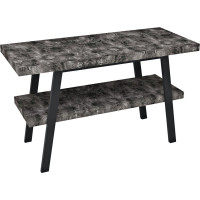 Sapho TWIGA umyvadlový stolek 110x72x50 cm, černá mat/štípaný kámen VC453-110-9