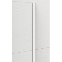 Polysan ESCA WHITE MATT jednodílná sprchová zástěna k instalaci ke stěně, matné sklo, 900 mm ES1190-03