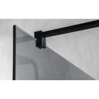 Gelco VARIO BLACK jednodílná sprchová zástěna k instalaci ke stěně, čiré sklo, 900 mm GX1290GX1014