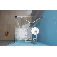 Polysan EASY LINE obdélníkový sprchový kout 800x900mm, skládací dveře, L/P varianta, čiré sklo EL1980EL3315